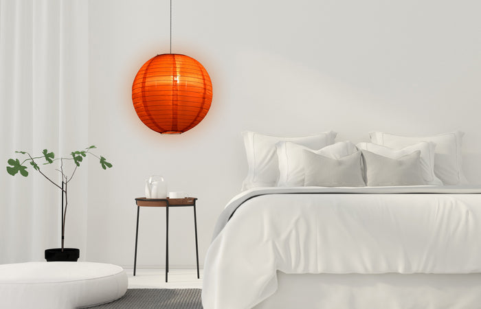 BULK PACK (5) 30" Red Jumbo Shimmering Nylon Lantern, Even Ribbing, Durable, Dry Outdoor Hanging Decoration - PaperLanternStore.com - Paper Lanterns, Decor, Party Lights & More