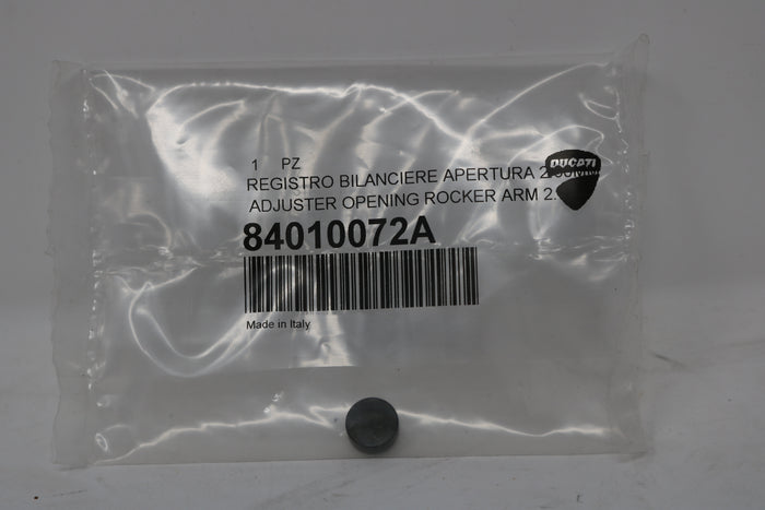 84010072A NEW OEM 2013-2025 DUCATI ADJUSTER, OPENING ROCKER ARM 2.30 MM DIAVEL MONSTER
