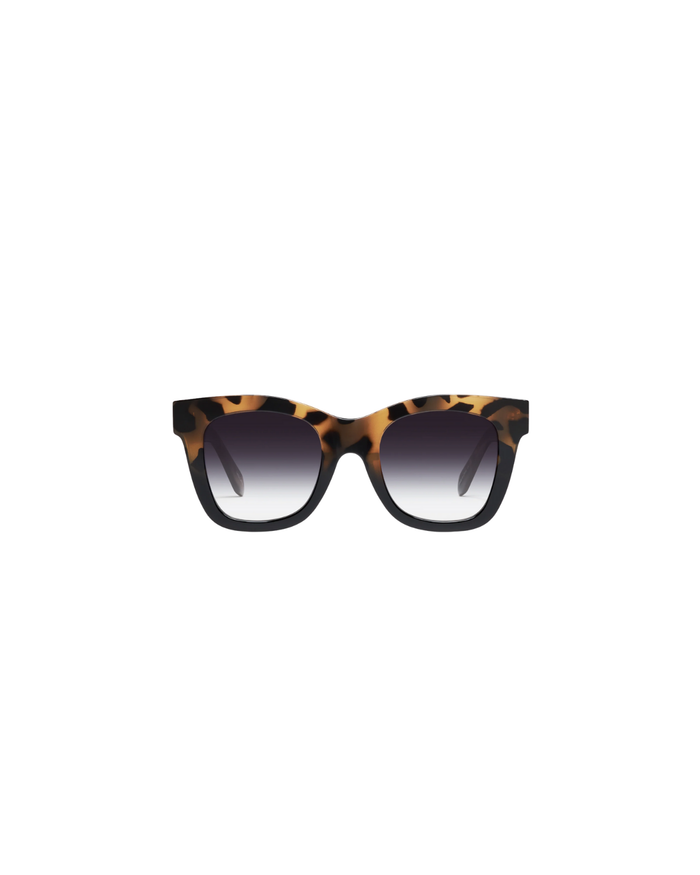 After Hours Sunglasses, Tortoise Black Frame/Black Fade Lens