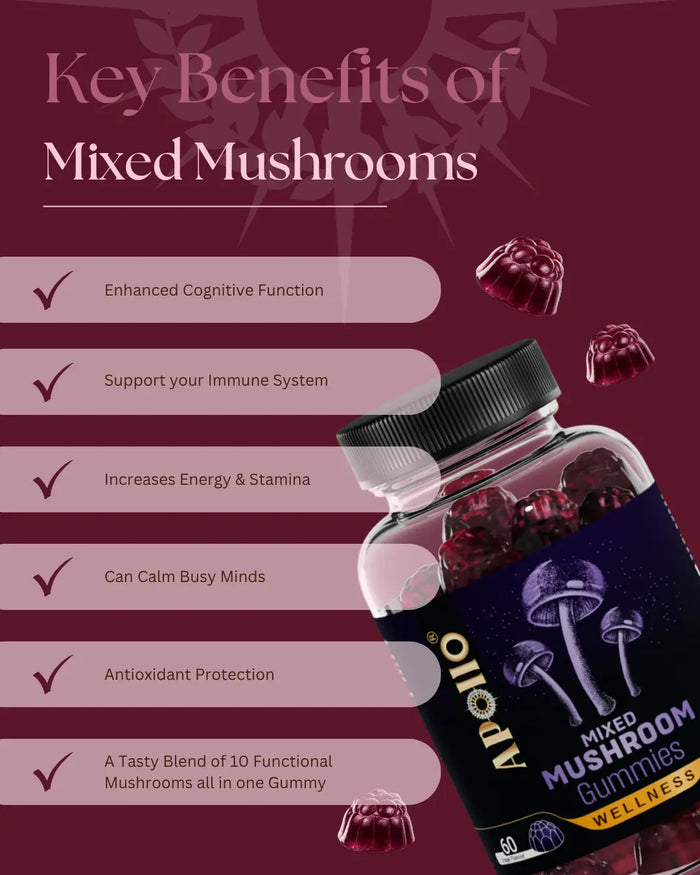 Apollo Nutraceuticals Mixed Mushroom Gummies official product image 2