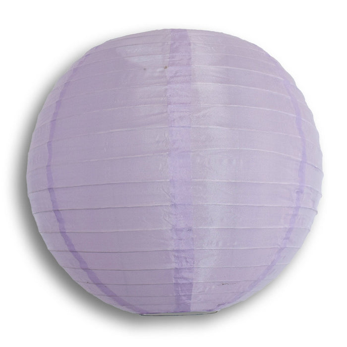 BULK PACK (5) 30" Light Purple Jumbo Shimmering Nylon Lantern, Even Ribbing, Durable, Dry Outdoor Hanging Decoration - PaperLanternStore.com - Paper Lanterns, Decor, Party Lights & More
