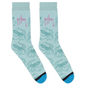 Blue Octopus Socks View 1