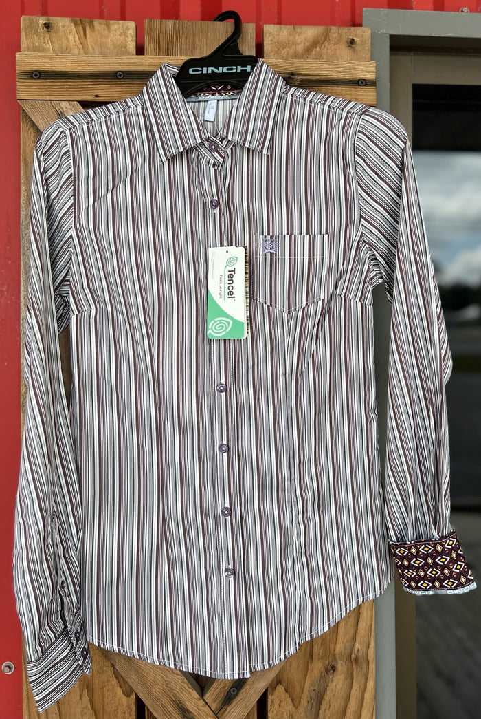 Burgundy Striped | Cinch Womens