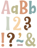 Calming Colors 4" Wild Whimsy Self-Adhesive Letters Combo Pack