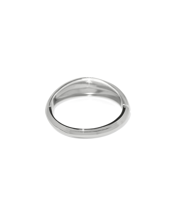 Cascade Lumina Hinged Bangle, Silver