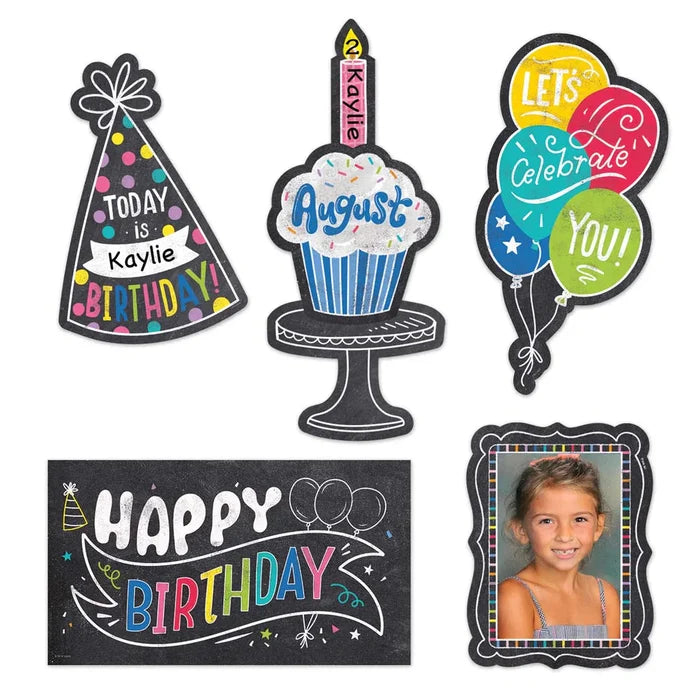 Chalk It Up! Happy Birthday Mini Bulletin Board