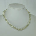 Classic Pearl Necklace Princess Length 18" Knotted 7.5mm Luminous Pearls