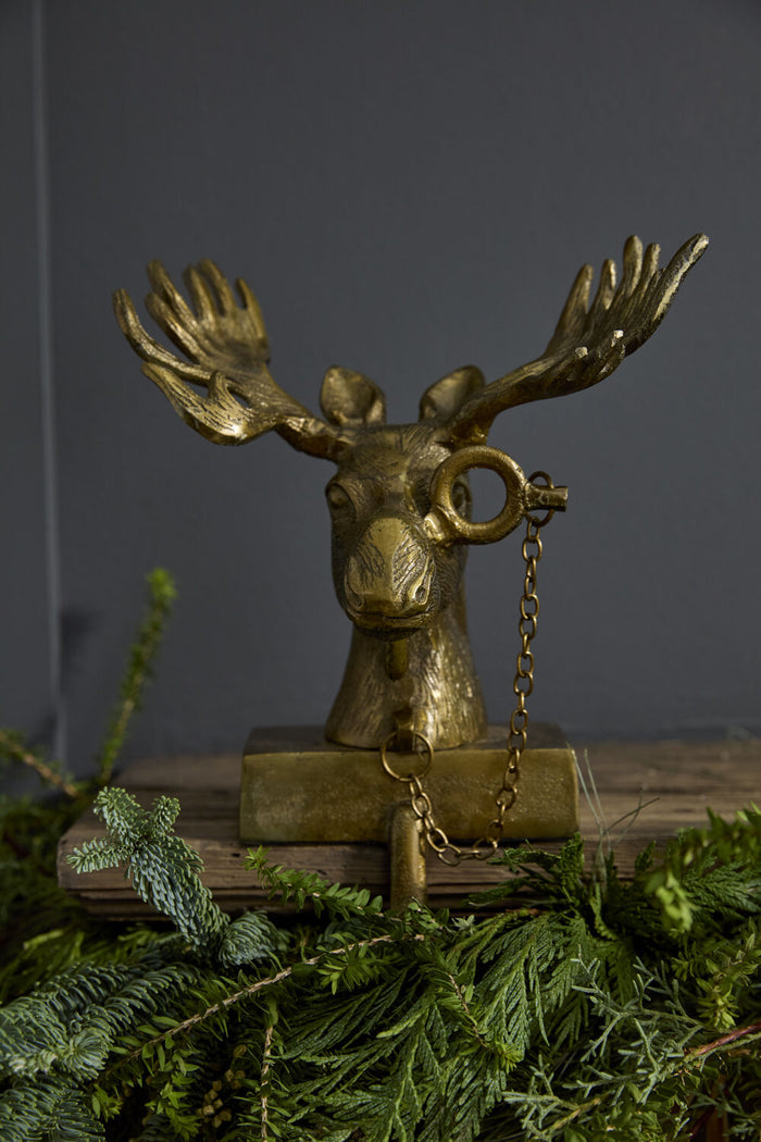 E + E Eugene the Moose Stocking Holder - Chapin Furniture