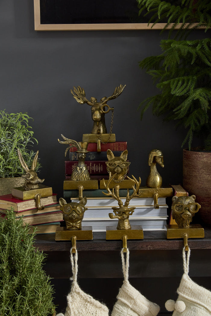 E + E Eugene the Moose Stocking Holder - Chapin Furniture