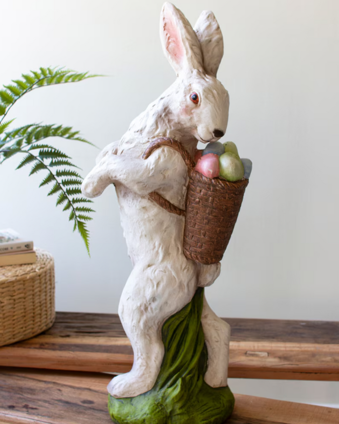 Easter Bunny with Basket of Eggs