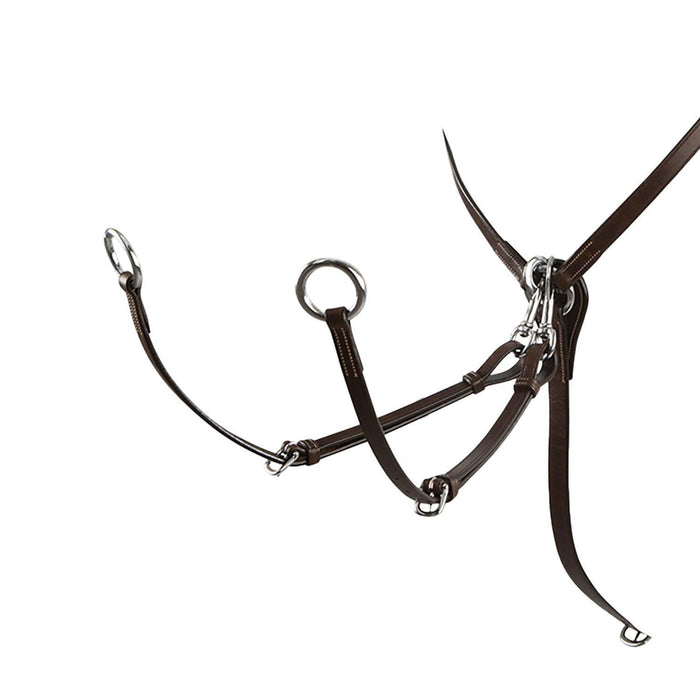 Equestro tanned leather fork hunting breastplate - HorseworldEU