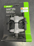 Evo Swivel Alloy Bicycle Pedals 9/16" Silver Pair-Evo-Sports Replay - Sports Excellence