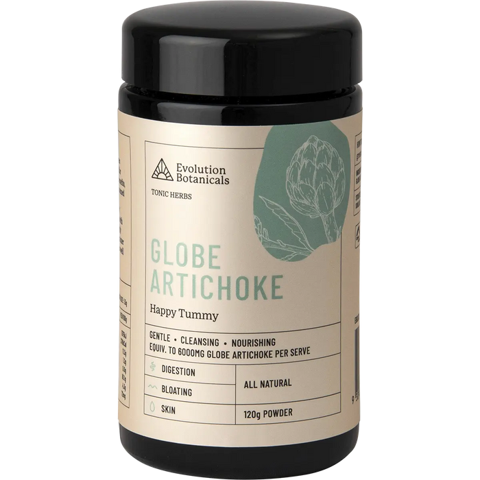 Evolution Botanicals Globe Artichoke Powder 120g — front pack image (UHP)