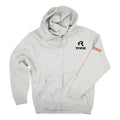 Gray Full Zip Hoodie Small Logo - TriRig