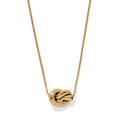 Interlok Single Knot Mini Necklace, Gold