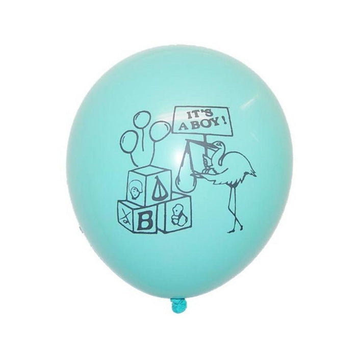 Its A Boy Balloons | Boy Baby Shower Decor | "It's A Boy" Balloons - 12in. - Latex - 10 Pieces/Pkg. (fdp53102)