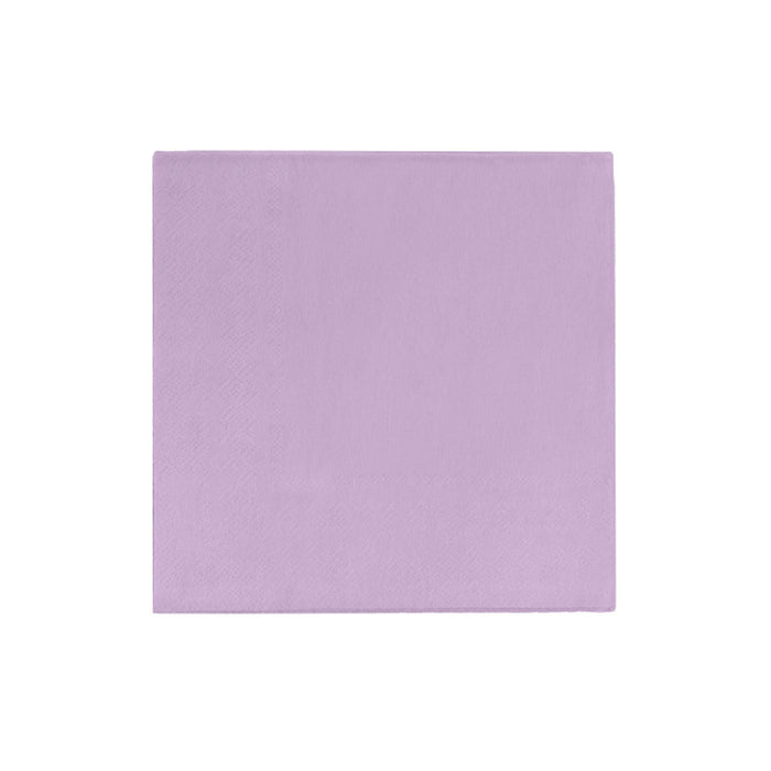 Lavender Cocktail Napkins | Lavender Drink Napkins | Lavender Beverage Napkins - 20 Pieces/Pkg. (fdp95012)