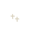 Legacy Cross Stud Earrings, Gold