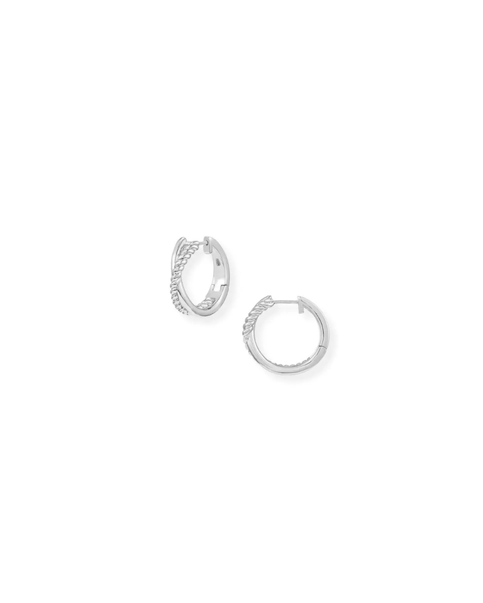 Legacy Mini Hoop Earrings, Silver