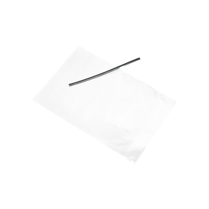 Lollipop Bags | Clear Favor Bags | Clear Cello Treat Bags with Silver Twist Ties - 4in. x 6in. - 50 Bags & 50 Ties (dp15288)