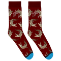 Maroon Gator Socks View 1