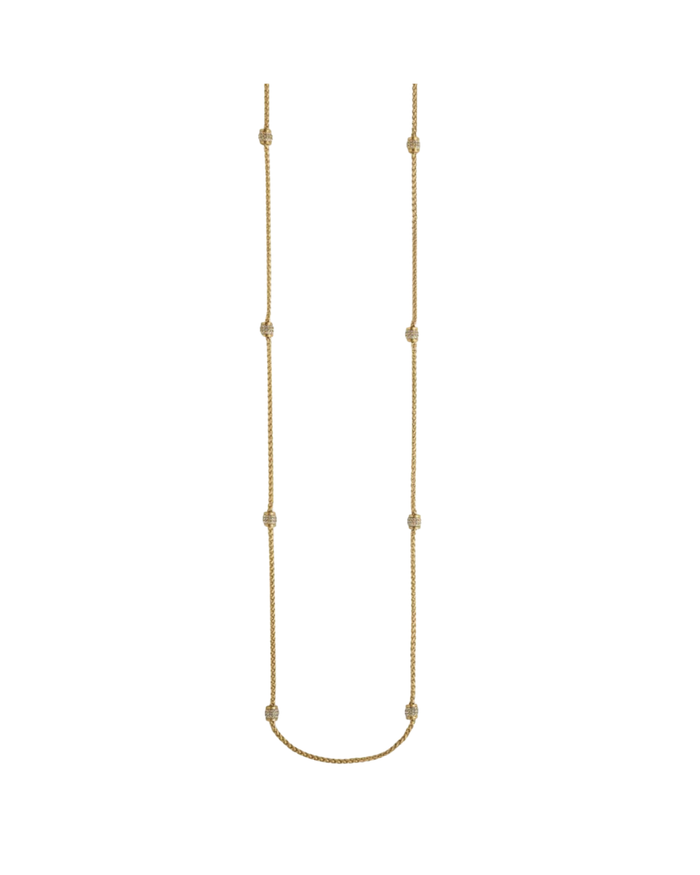 Meridian Petite Long Necklace, Gold