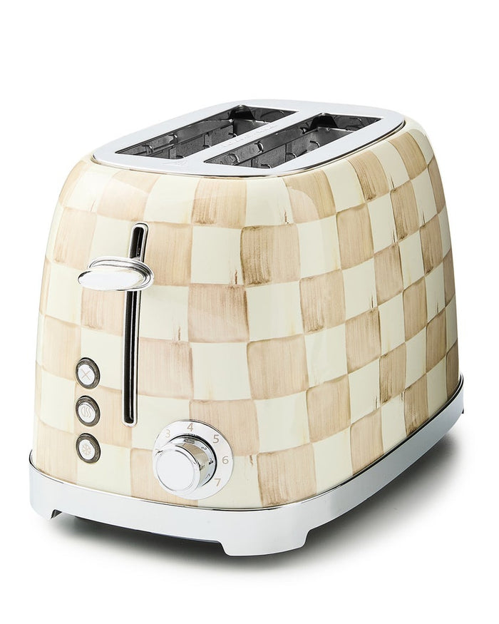 Mocha Check 2-Slice Toaster