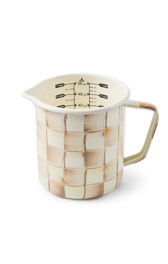Mocha Check 7 Cup Measuring Cup