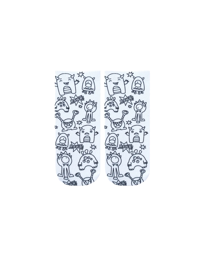 Monster Bash Coloring Socks