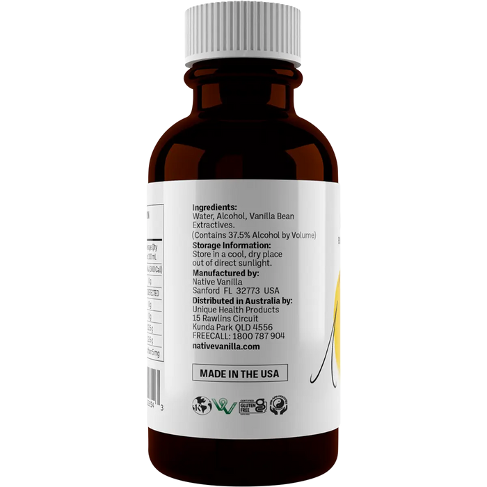Native Vanilla Pure Vanilla Extract 100ml — side pack image (UHP)