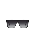 Nightfall Oversized Sunglasses, Black/ Smoked Polarized