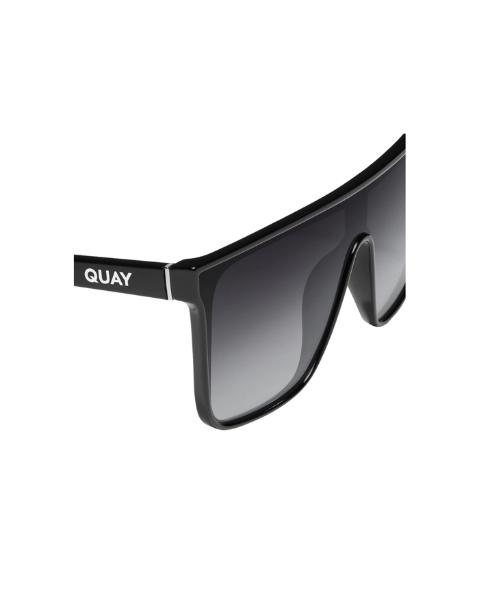 Nightfall Oversized Sunglasses, Black/ Smoked Polarized