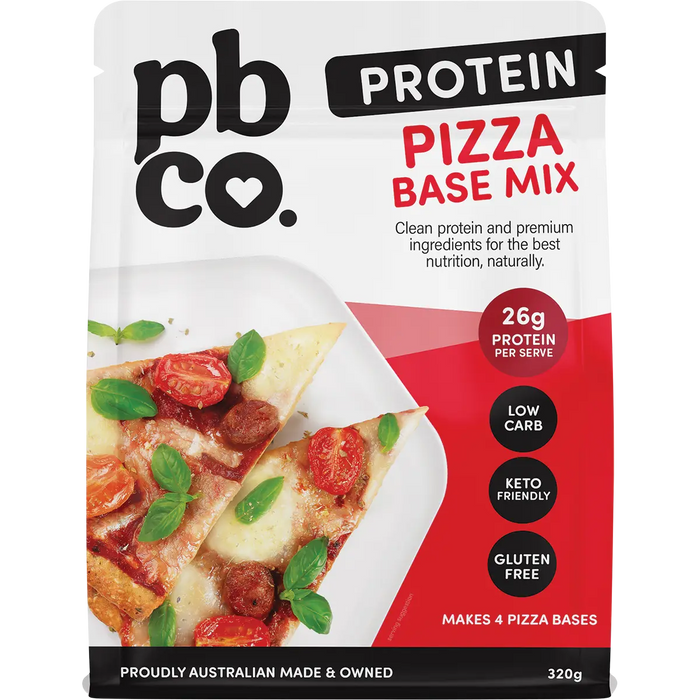 PBCO Protein Pizza Base 320g — front pack image (UHP)