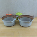 Peter Pots 1978 Pottery Individual Casseroles Lug Bowls - No Lid