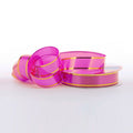 Pink Gold Ribbon | Quinceanera Ribbon | Pink Gold Edge Poly Ribbon - 1 3/8in. x 44 Yds (pm44030133)
