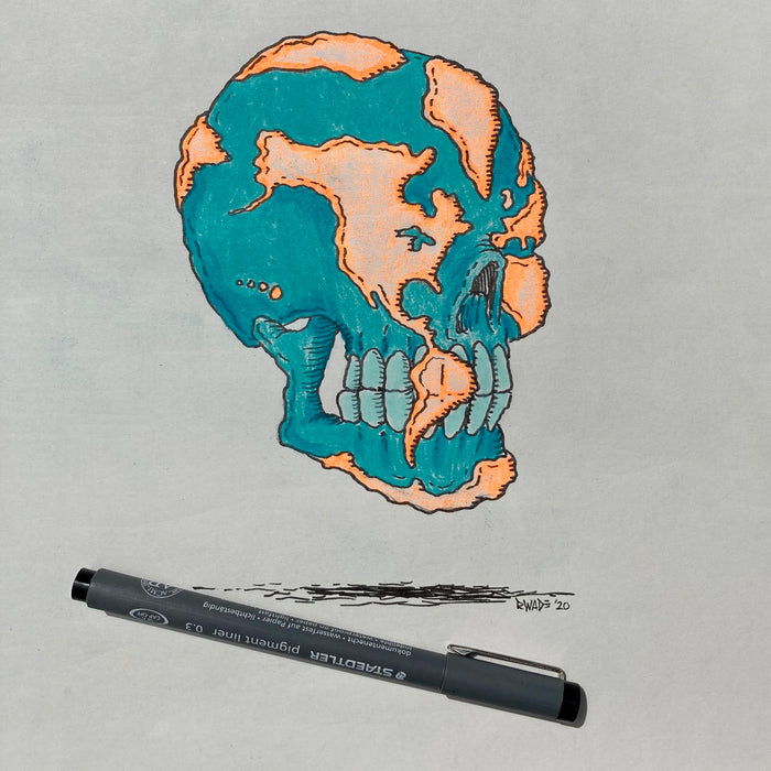 "Planet" original hand drawn piece