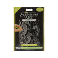 Sea Horse Craft | Sea Horse Art Kit | Mini Engraving Art Kit - Silver Foil - Sea Horses - 5"X7" (norsilmin1013t)