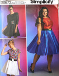 Simplicity D0672, Misses Dresses, Uncut Sewing Pattern