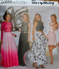 Simplicity D0688, Misses Evening Wear, Dresses, Uncut Sewing Pattern