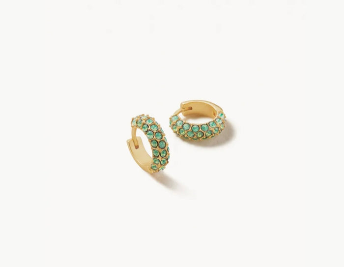 Spartina 449 Atlantic Opal Pave Hoop Earrings