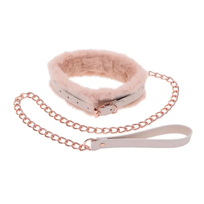 Sportsheets® Sex & Mischief® Peaches ‘n CreaMe Fur Collar & Leash - Rolik®