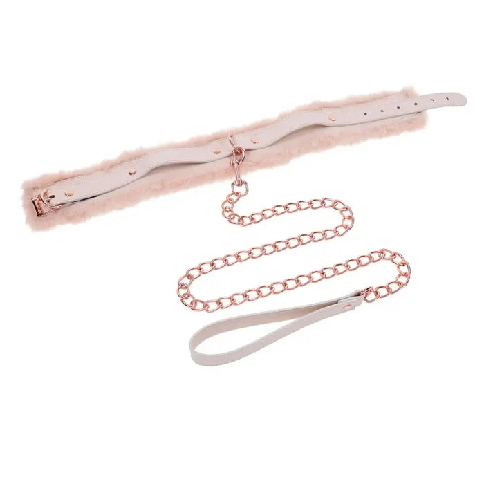 Sportsheets® Sex & Mischief® Peaches ‘n CreaMe Fur Collar & Leash - Rolik®