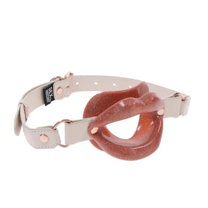 Sportsheets® Sex & Mischief® Peaches 'N CreaMe Silicone Lips Gag - Rolik®