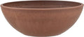 Eco-friendly terracotta plastic garden planter, round with wide opening and smooth surface, shown on a white background.