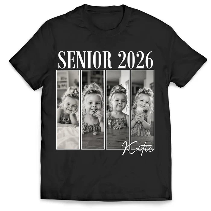 Tiny Moments, Big Memories, Class of 2026 - Personalized T-Shirt, Class Of 2026, Back to School Vintage Photo Shirt