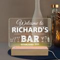 Welcome To Our Bar - Personalized Acrylic Lamp