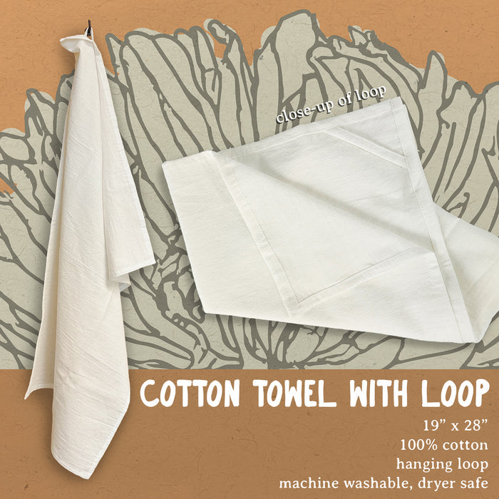 Wishing Peace and Light - Cotton Tea Towel