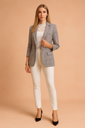 Women's Stylish Jacket with Shawl Collar Lightweight High-Quality Fabric