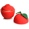 Shegasm™ 6X Forbidden Apple Silicone Clit Stimulator - Red - Vibrator
